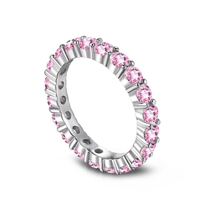 [Aurelle Style]Sparkling Round Cut Tennis Ring