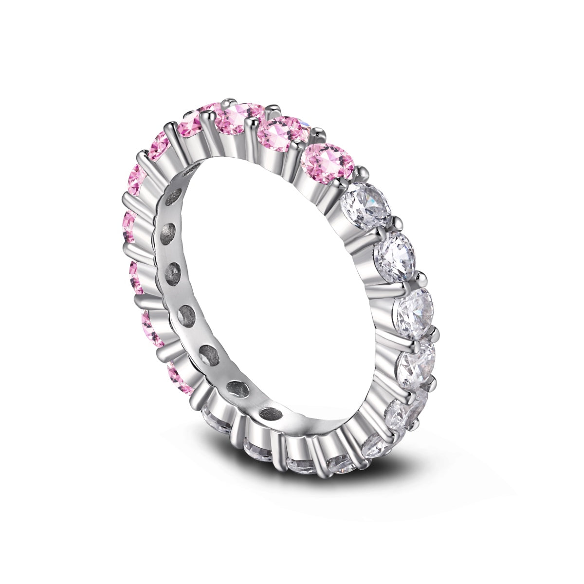 [Aurelle Style]Sparkling Round Cut Tennis Ring