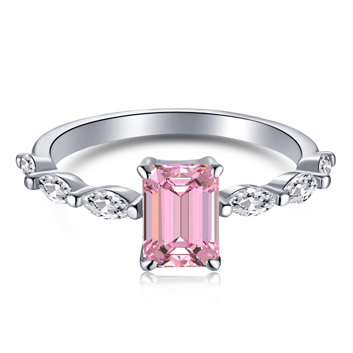 [Aurelle Style]1.0 Carat Dainty Resplendent Radiant Cut Daily Ring