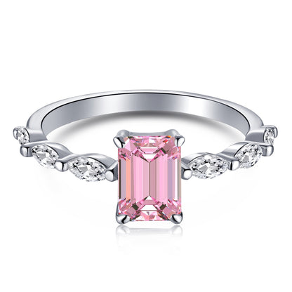 [Aurelle Style]1.0 Carat Dainty Resplendent Radiant Cut Daily Ring