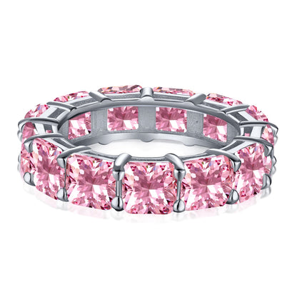 [Aurelle Style]Elegant Princess Cut Tennis Ring