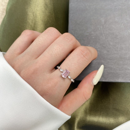 [Aurelle Style]1.0 Carat Dainty Resplendent Radiant Cut Daily Ring