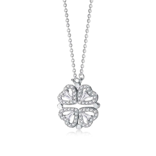 [Aurelle Style]Ornate Heart Cut Flower Shape Necklace