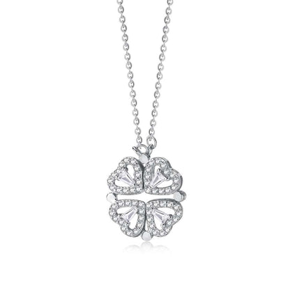 [Aurelle Style]Ornate Heart Cut Flower Shape Necklace