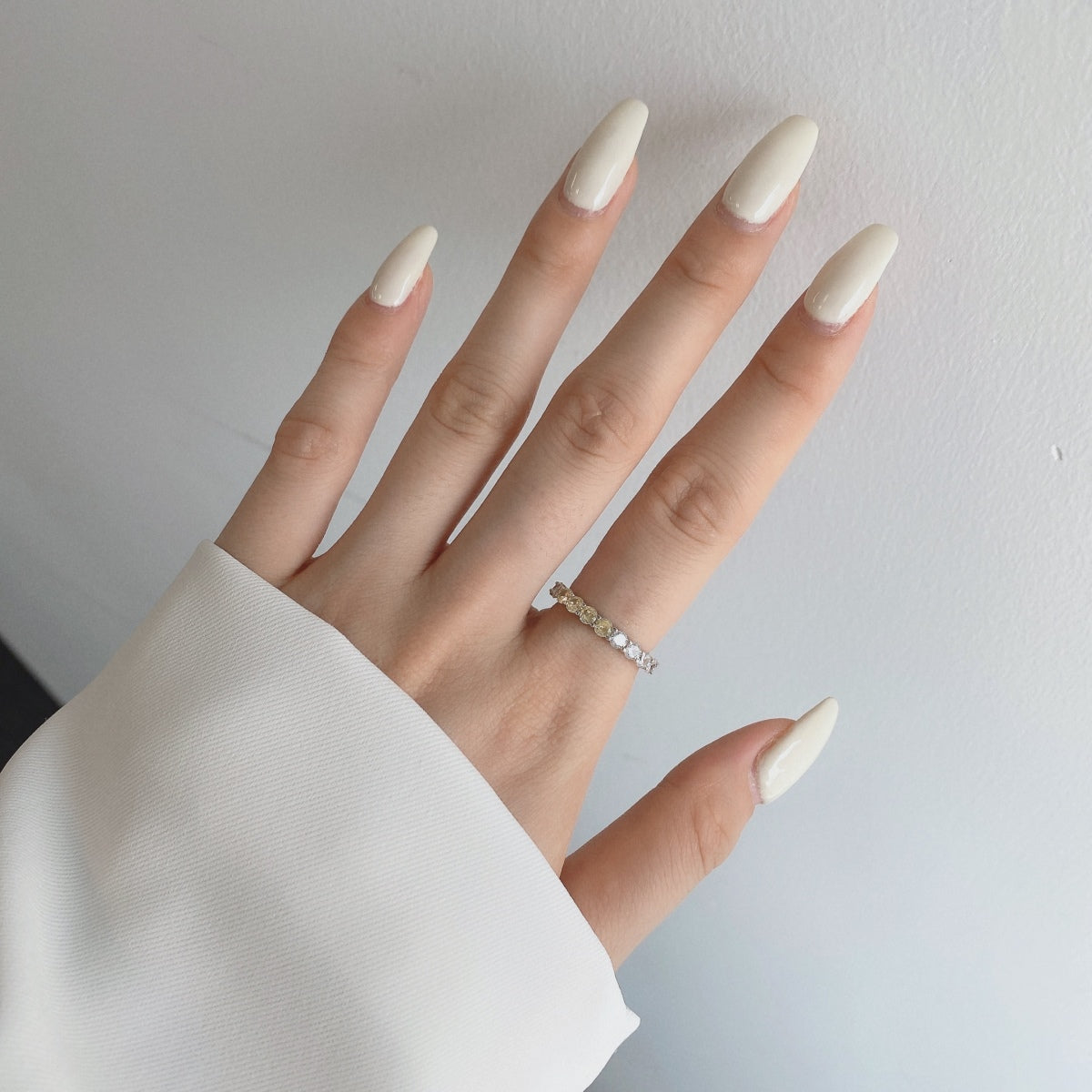 [Aurelle Style]Sparkling Round Cut Tennis Ring