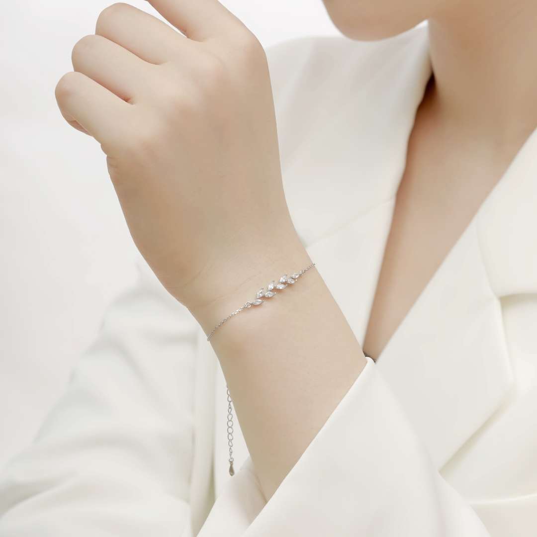[Aurelle Style]Elegant Wheat Leaves Shape Bracelet