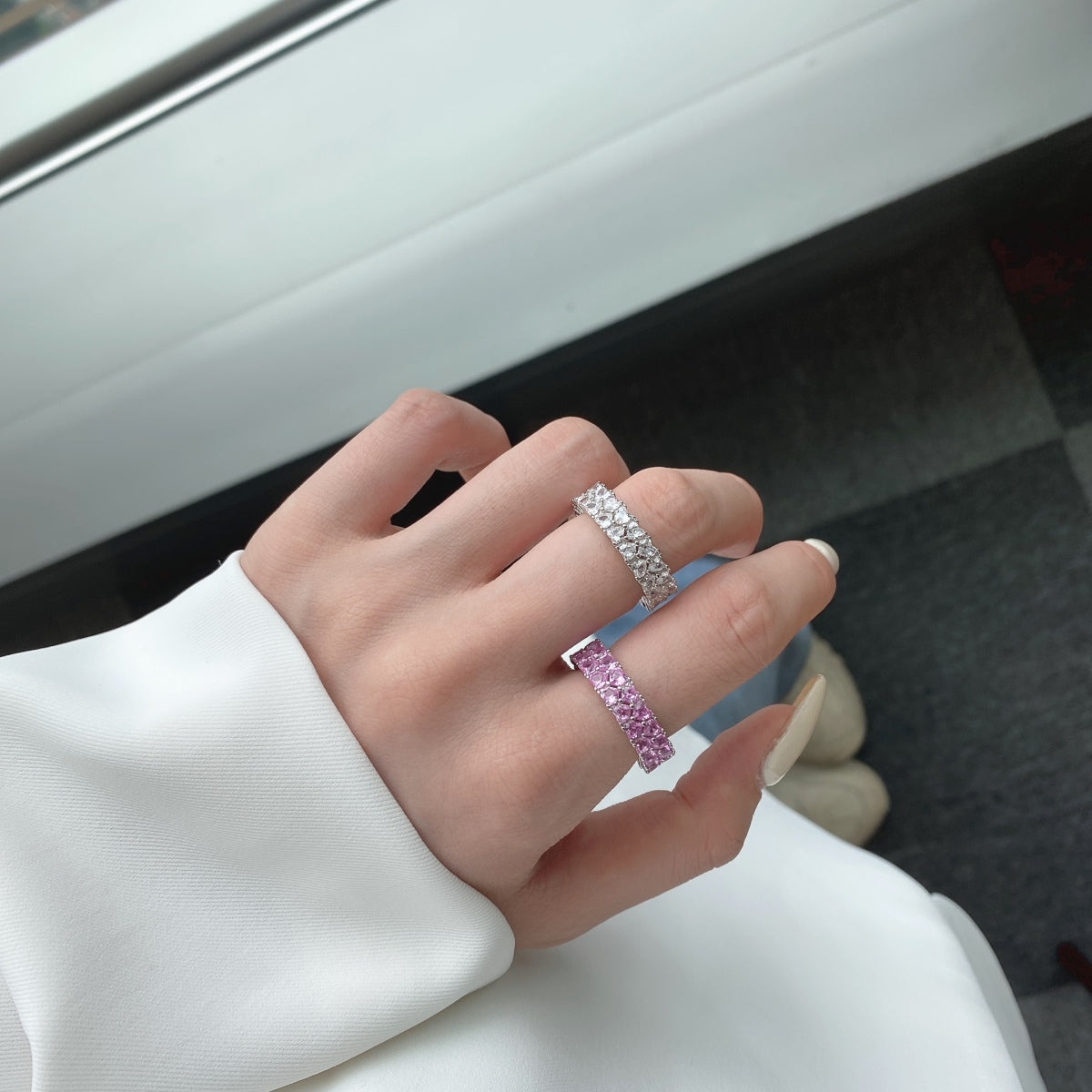 [Aurelle Style]Sparkling Full Heart Ring
