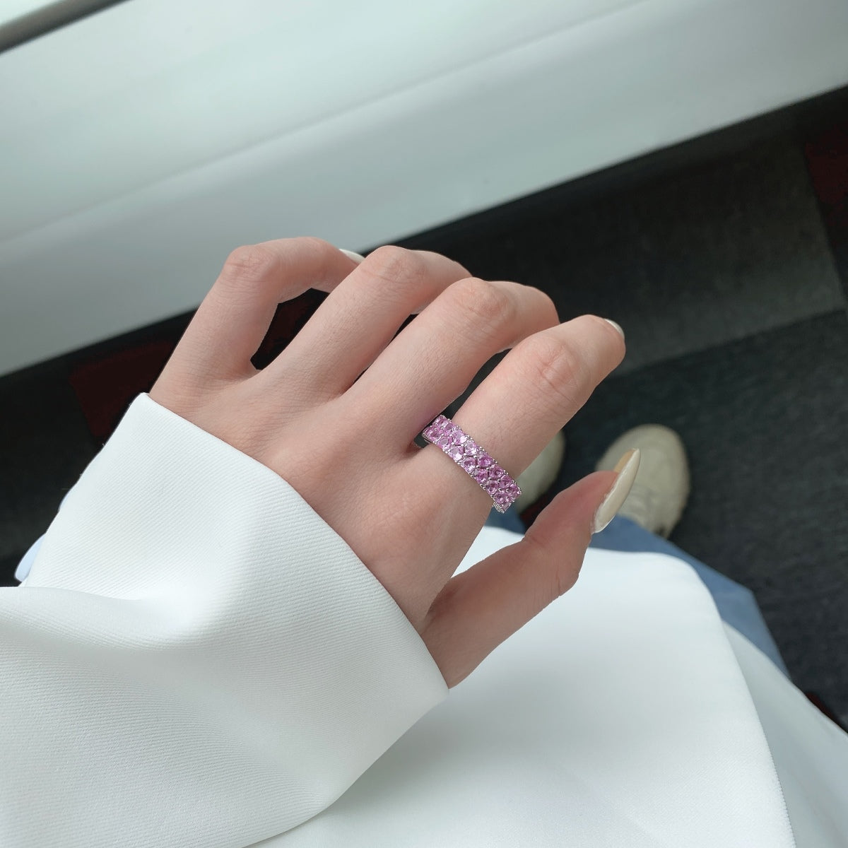 [Aurelle Style]Sparkling Full Heart Ring