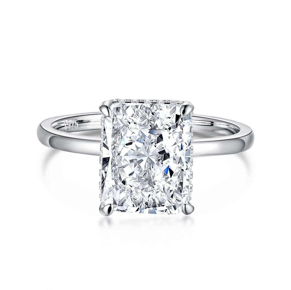 [Aurelle Style]4.0 Carat Ornate Enchanting Radiand Cut Banquet Ring