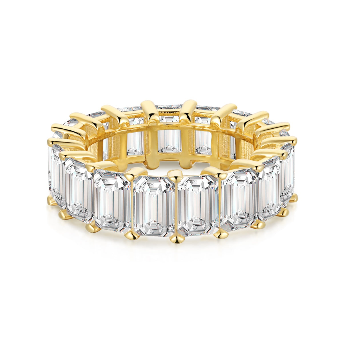[Aurelle Style]0.75 Carat Elegant Emerald Cut Tennis Ring