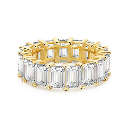 [Aurelle Style]0.75 Carat Elegant Emerald Cut Tennis Ring