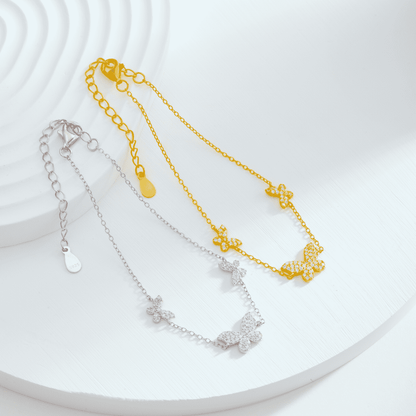 [Aurelle Style]Delicate Butterfly Pendant Bracelet