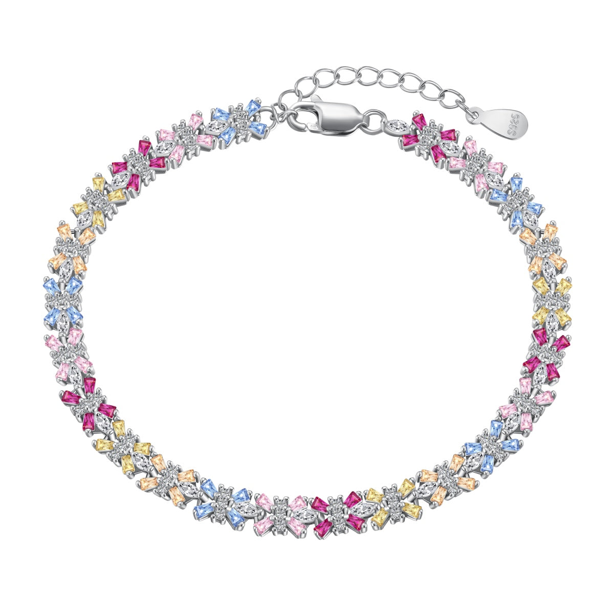 [Aurelle Style]Radiant Colorful Emerald Cut Party Bracelet