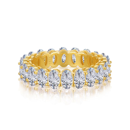 [Aurelle Style]Ornate Oval Cut Tennis Ring