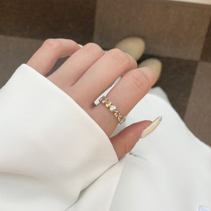 [Aurelle Style]0.25 Carat Radiant Romance Heart Cut Lover Ring