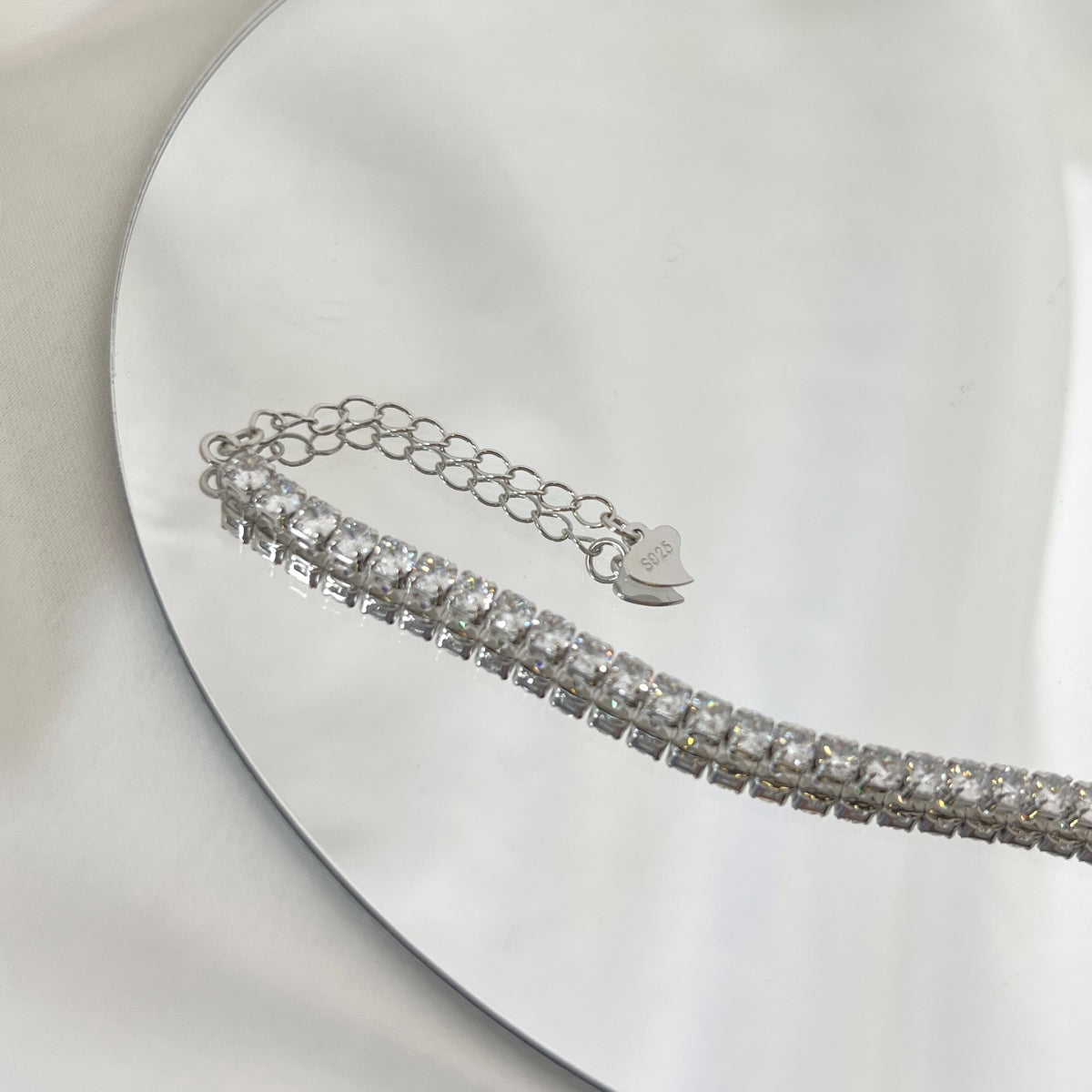 [Aurelle Style]Sparkling Round Cut Daily Bracelet