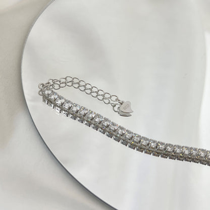 [Aurelle Style]Sparkling Round Cut Daily Bracelet