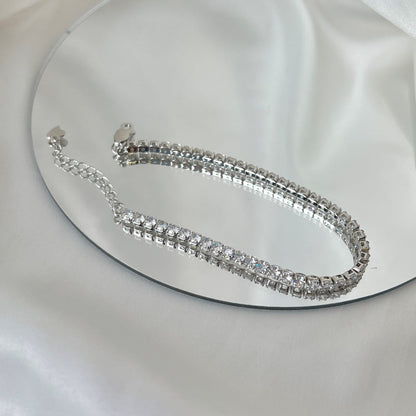 [Aurelle Style]Sparkling Round Cut Daily Bracelet