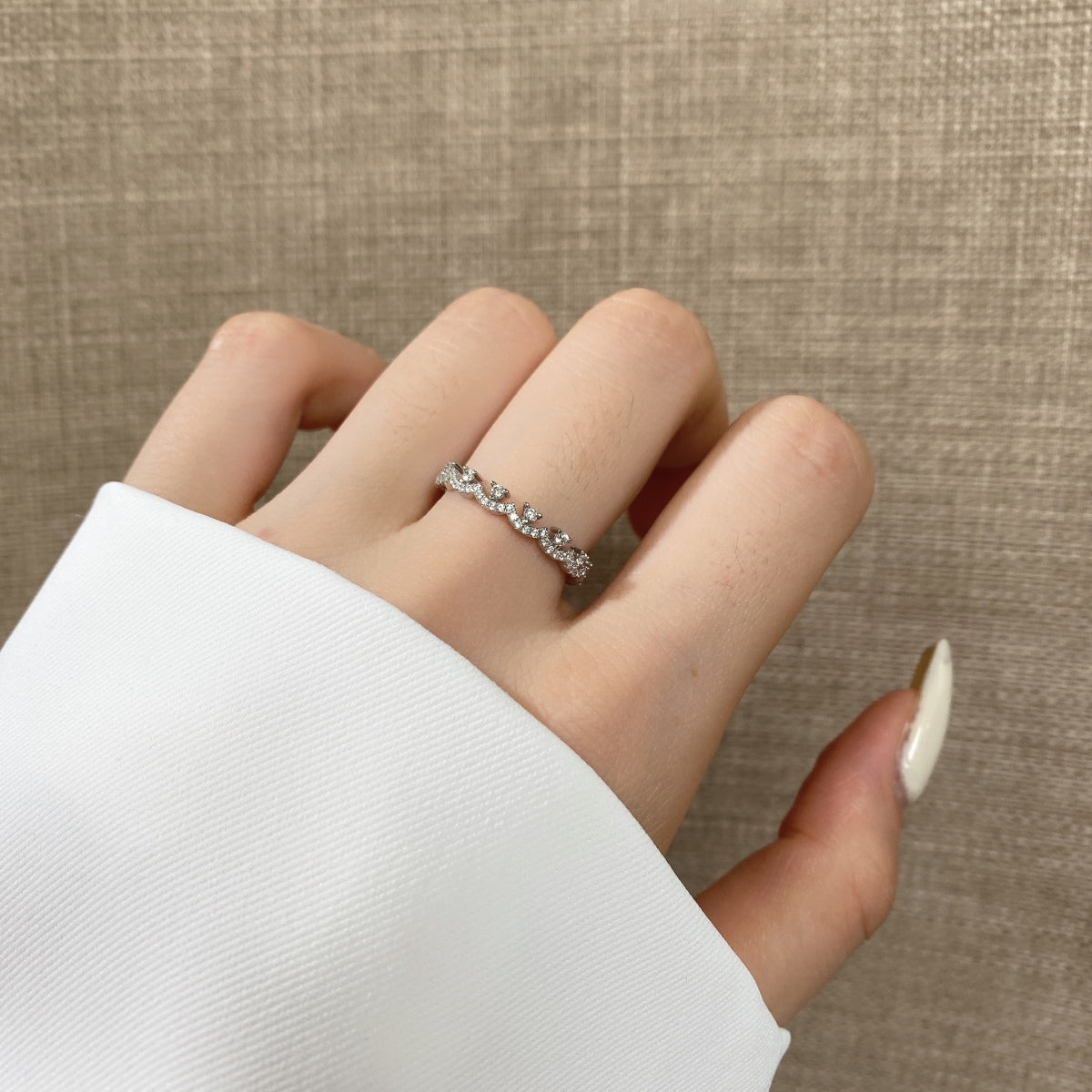 [Aurelle Style]Elegant Resplendent Round Shape Party Ring