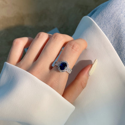 [Aurelle Style]1.5 Carat Dazzling Charming Oval Cut Banquet Ring