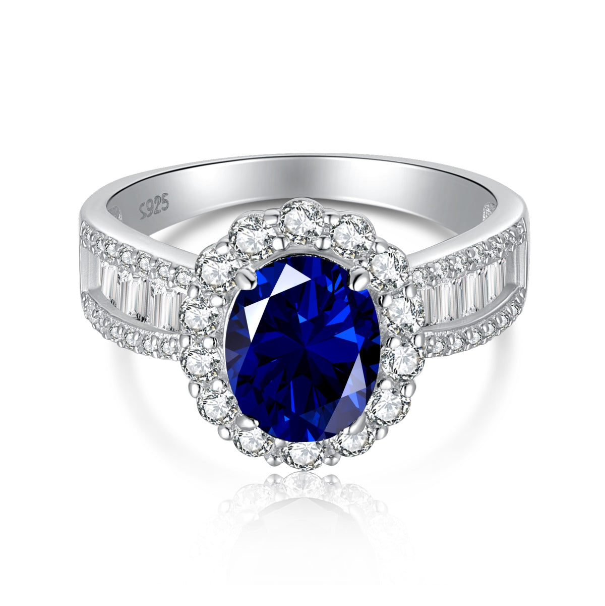 [Aurelle Style]1.5 Carat Dazzling Charming Oval Cut Banquet Ring