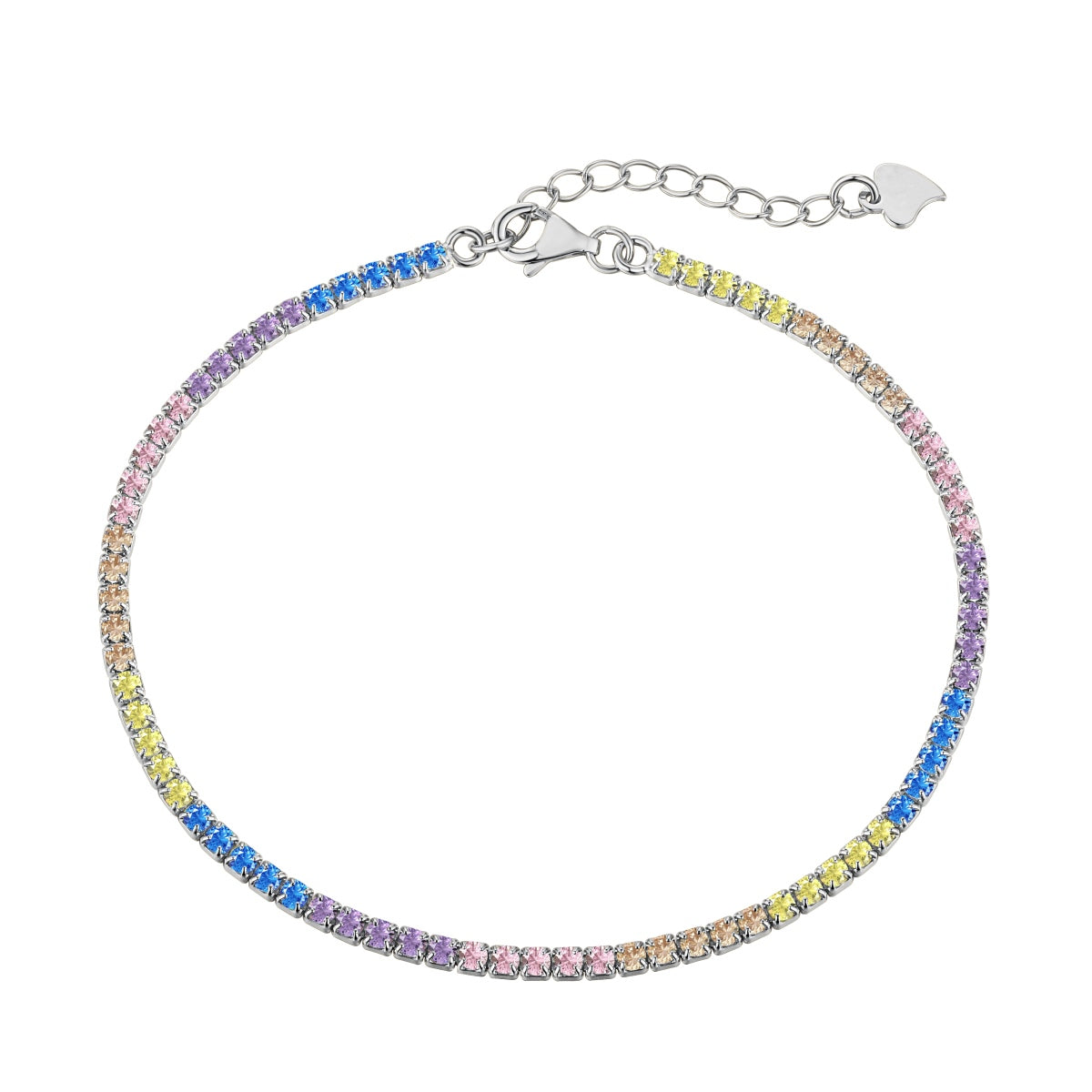 [Aurelle Style]Dazzling Colorful Round Cut Daily Bracelet