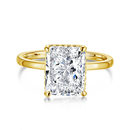 [Aurelle Style]4.0 Carat Ornate Enchanting Radiand Cut Banquet Ring