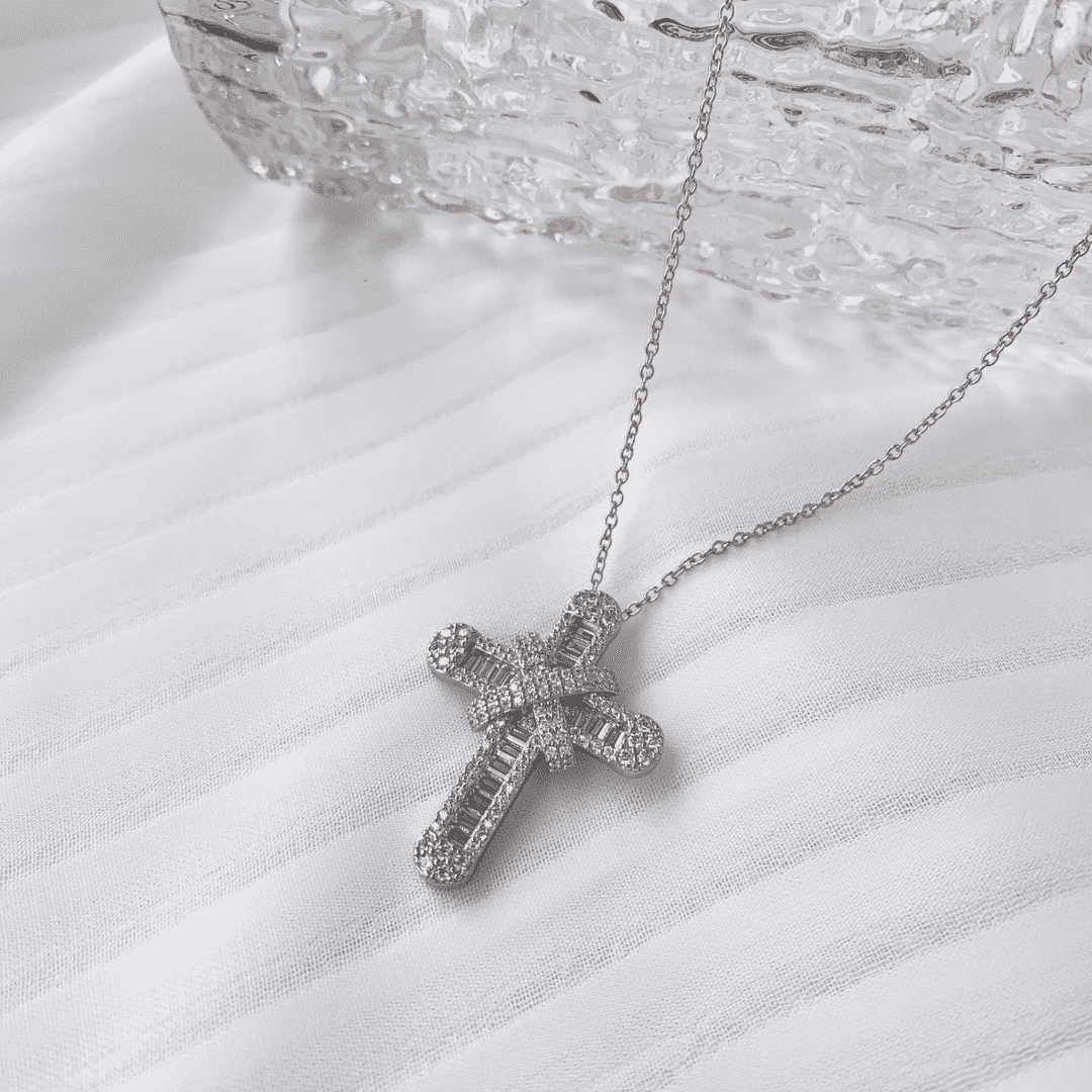 [Aurelle Style]Gypsophila With Dimonds Necklace