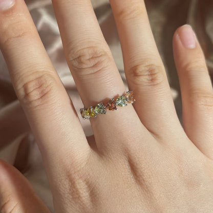 [Aurelle Style]0.25 Carat Radiant Romance Heart Cut Lover Ring
