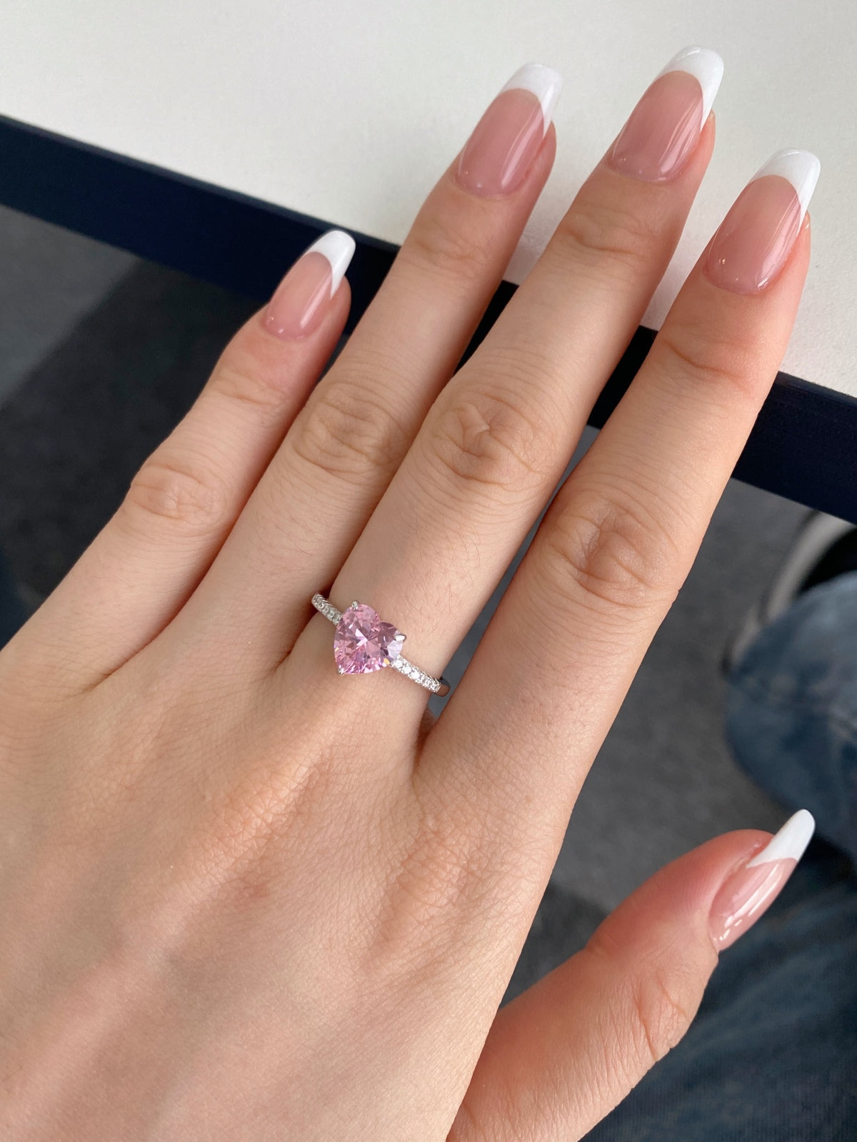 [Aurelle Style]2.0 Carat Dazzling Lustrous Heart Cut Lover Ring