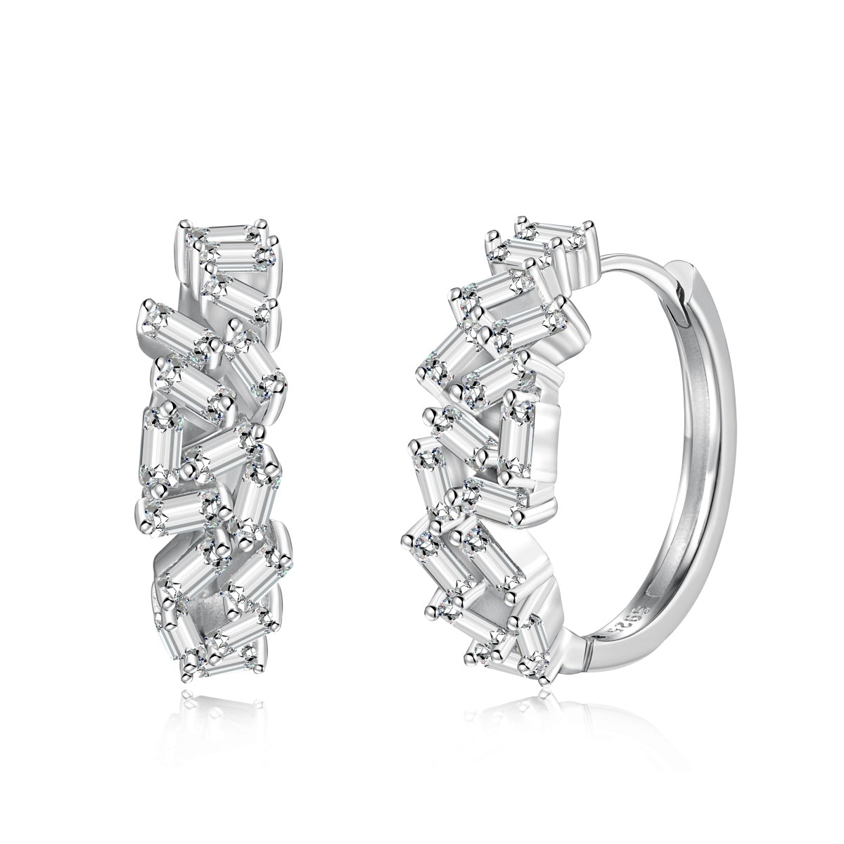 [Aurelle Style]Dazzling Colorful Emerald Cut Daily Earrings
