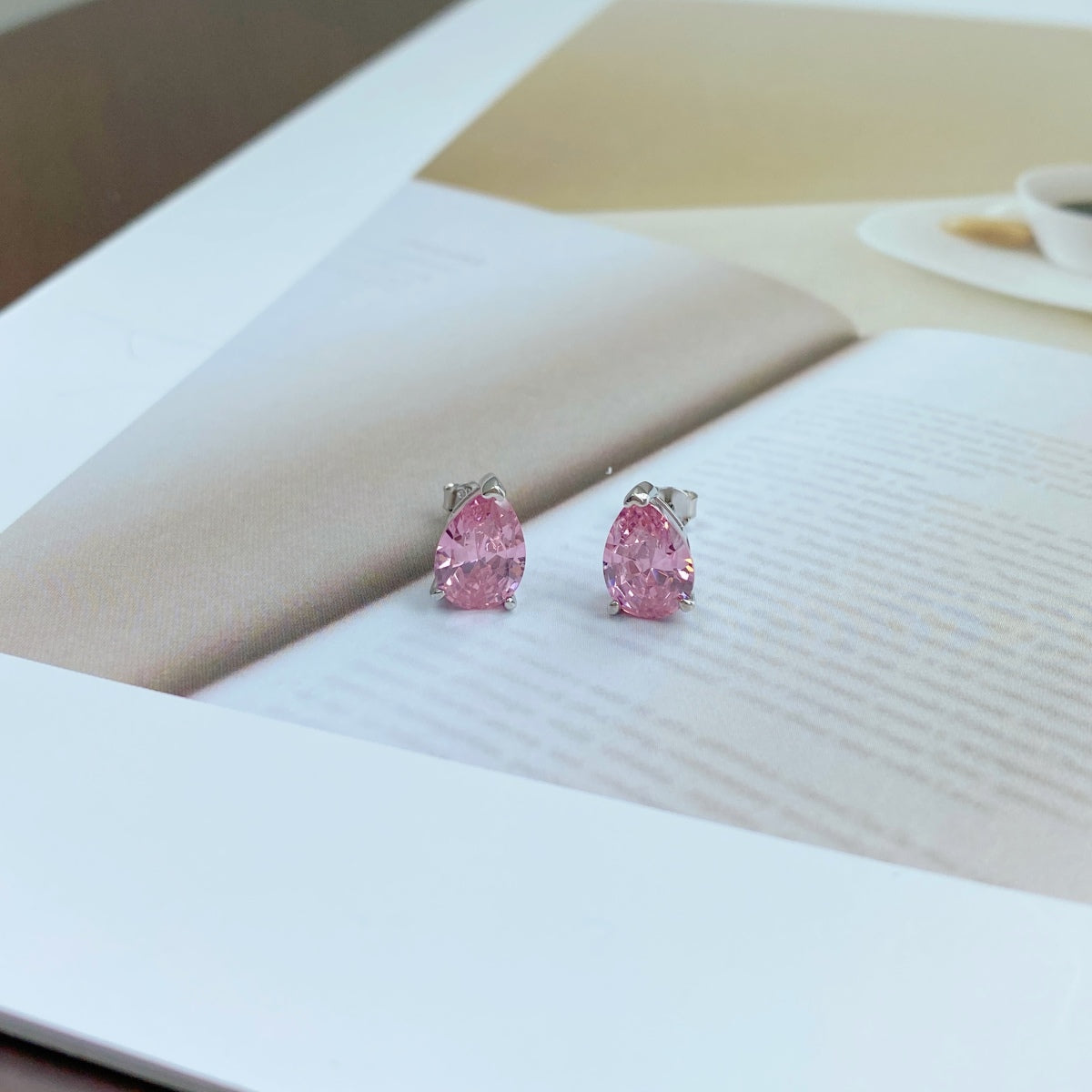 [Aurelle Style]Ornate Water Drop Shape Earrings