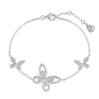 [Aurelle Style]Delicate Butterfly Pendant Bracelet