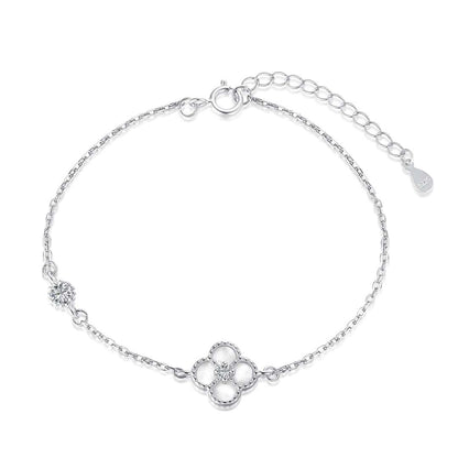[Aurelle Style]Delicate Four Leaf Clover Bracelet