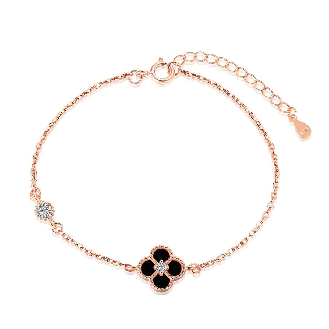 [Aurelle Style]Delicate Four Leaf Clover Bracelet