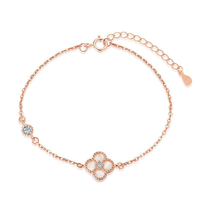 [Aurelle Style]Delicate Four Leaf Clover Bracelet