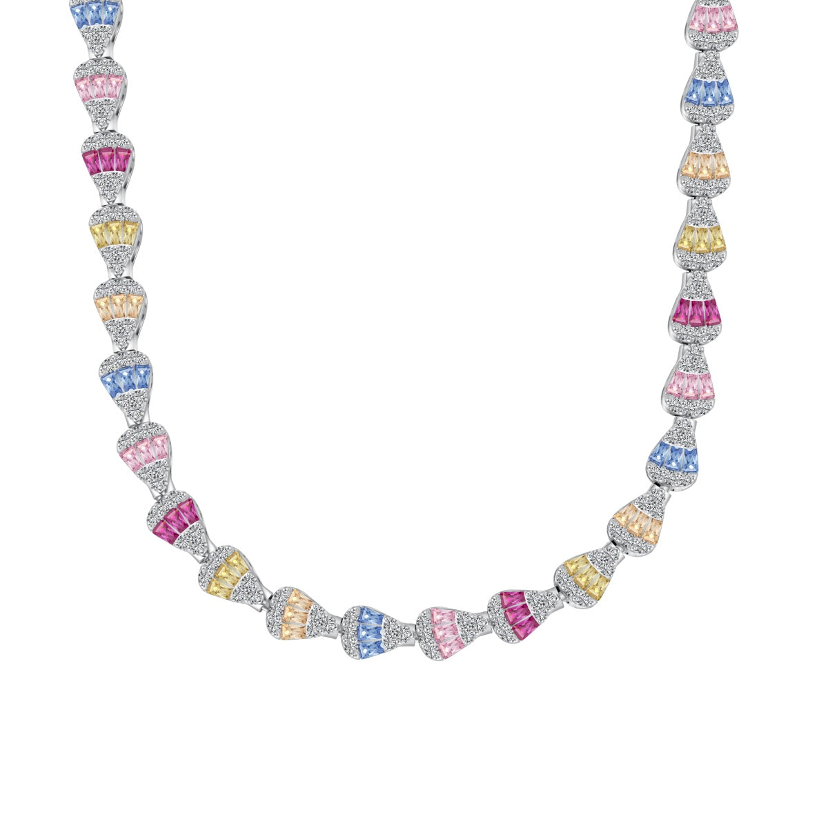 [Aurelle Style]Radiant Colorful Rainbow Necklace