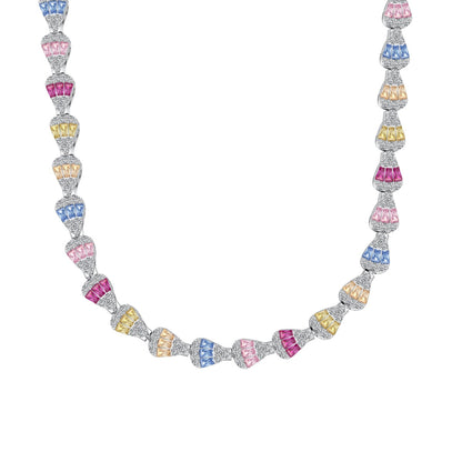[Aurelle Style]Radiant Colorful Rainbow Necklace