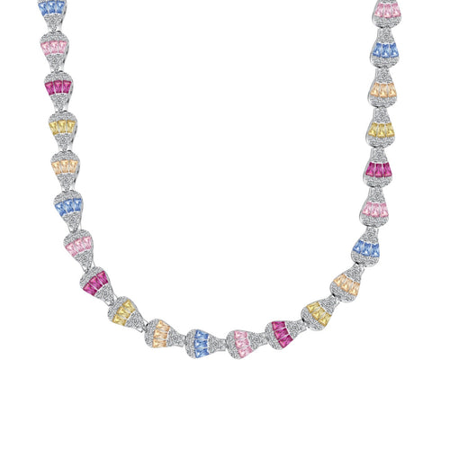 [Aurelle Style]Radiant Colorful Rainbow Necklace
