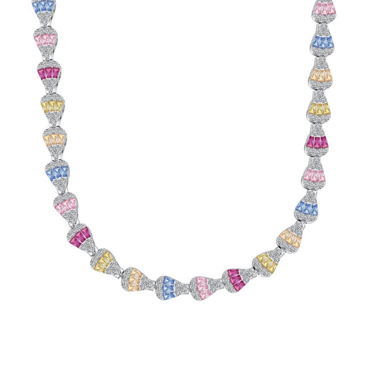 [Aurelle Style]Radiant Colorful Rainbow Necklace