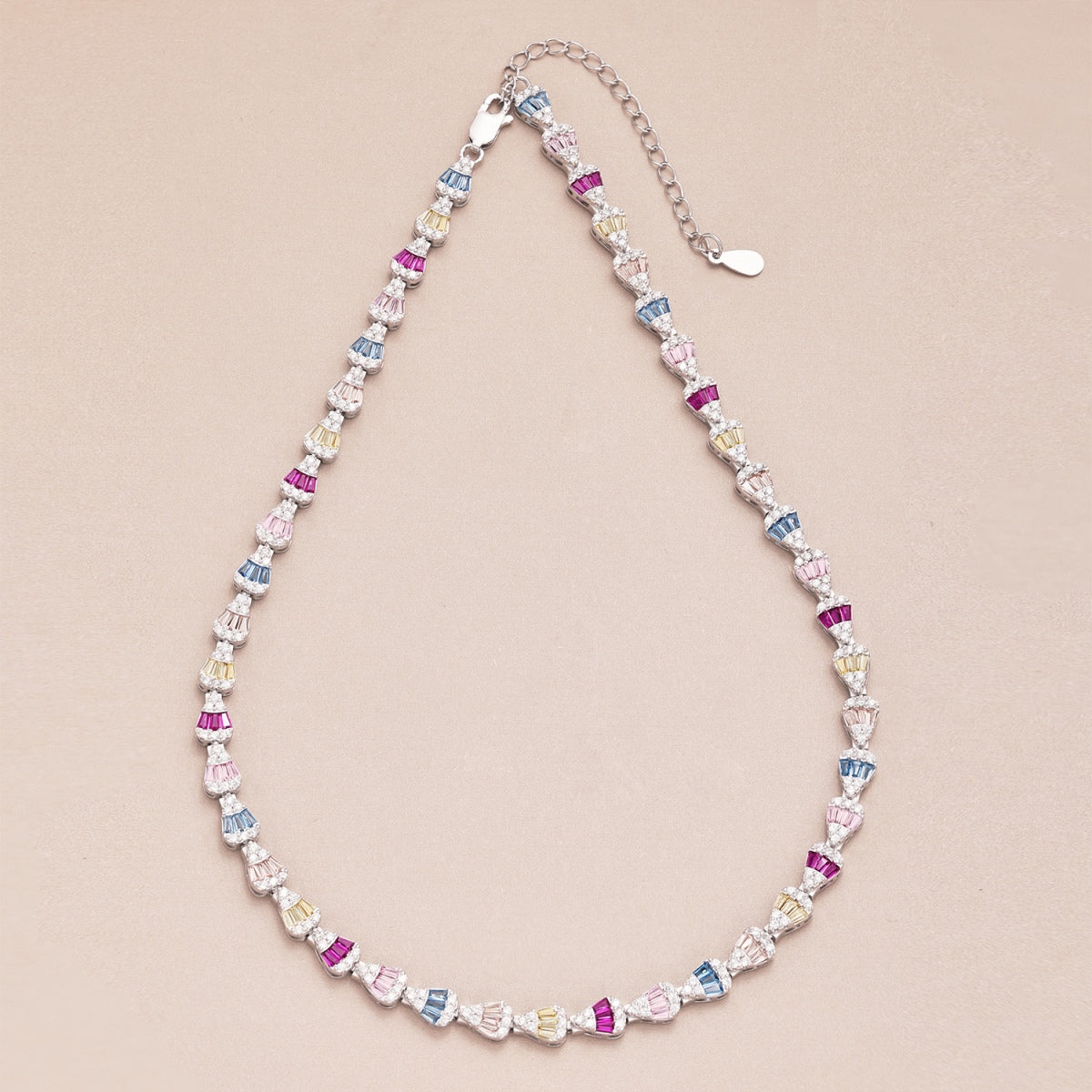 [Aurelle Style]Radiant Colorful Rainbow Necklace