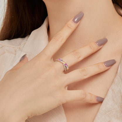 [Aurelle Style]Unique Colorful Marquise Cut Daily Ring
