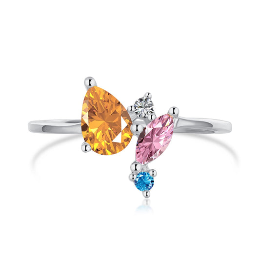 [Aurelle Style]Radiant Colorful Multi Cut Daily Ring