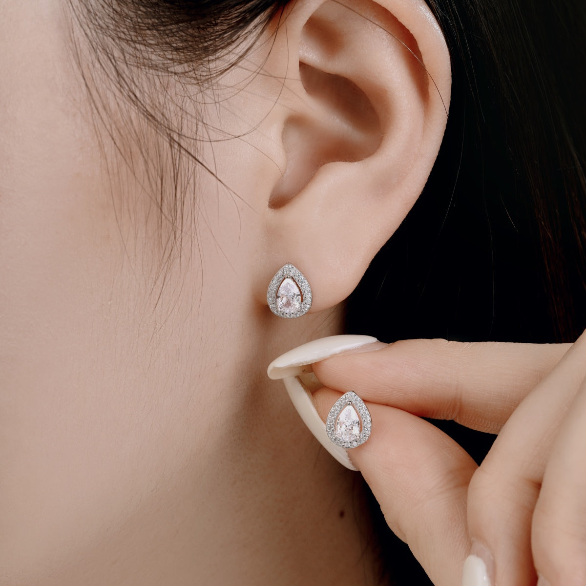 [Aurelle Style]Luxurious Water Drop Shape Earrings