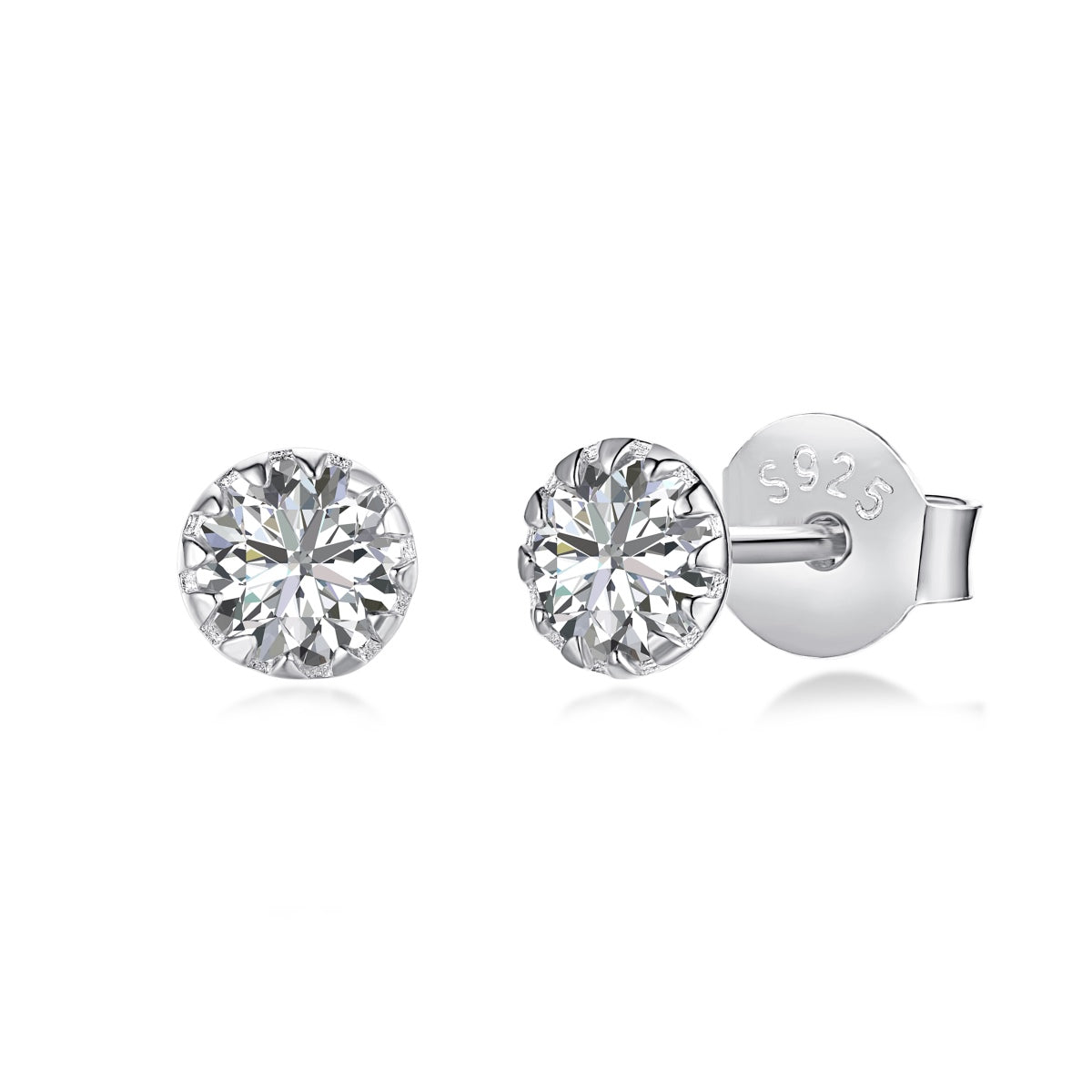 [Aurelle Style]Sparkling Colorful Round Shape Earrings