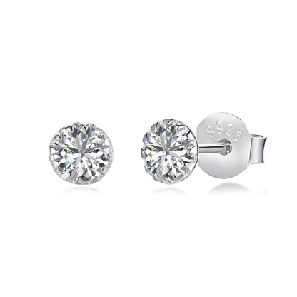 [Aurelle Style]Sparkling Colorful Round Shape Earrings