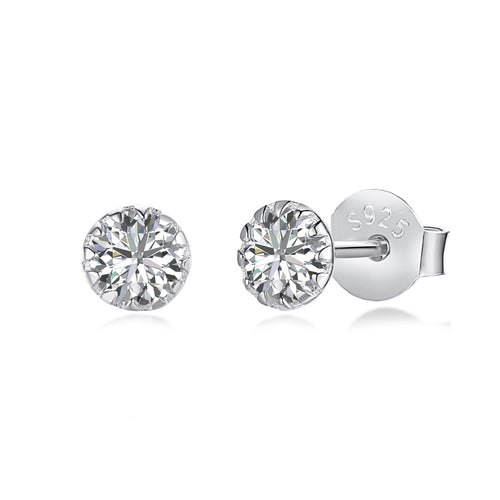 [Aurelle Style]Sparkling Colorful Round Shape Earrings