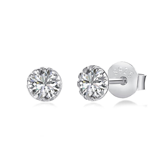 [Aurelle Style]Sparkling Colorful Round Shape Earrings