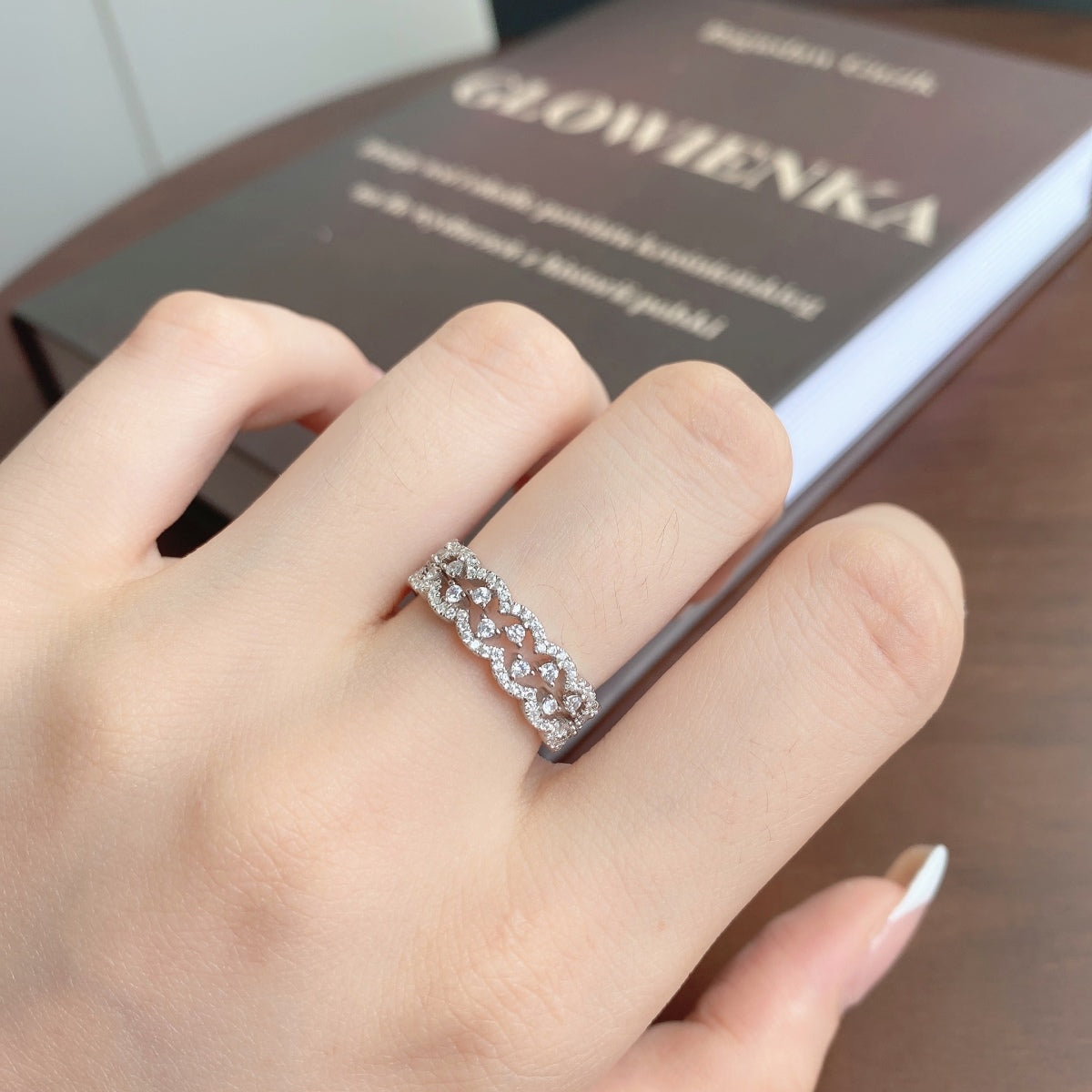 [Aurelle Style]Elegant Resplendent Round Shape Party Ring