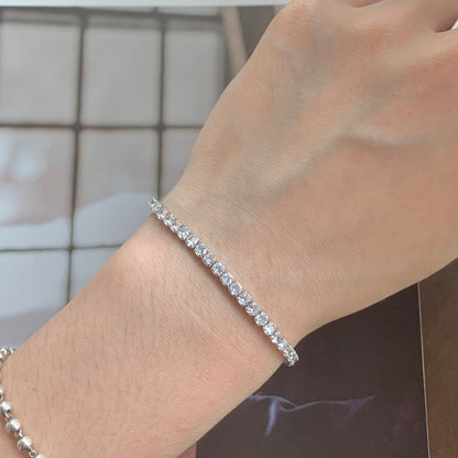 [Aurelle Style]Sparkling Round Cut Daily Bracelet
